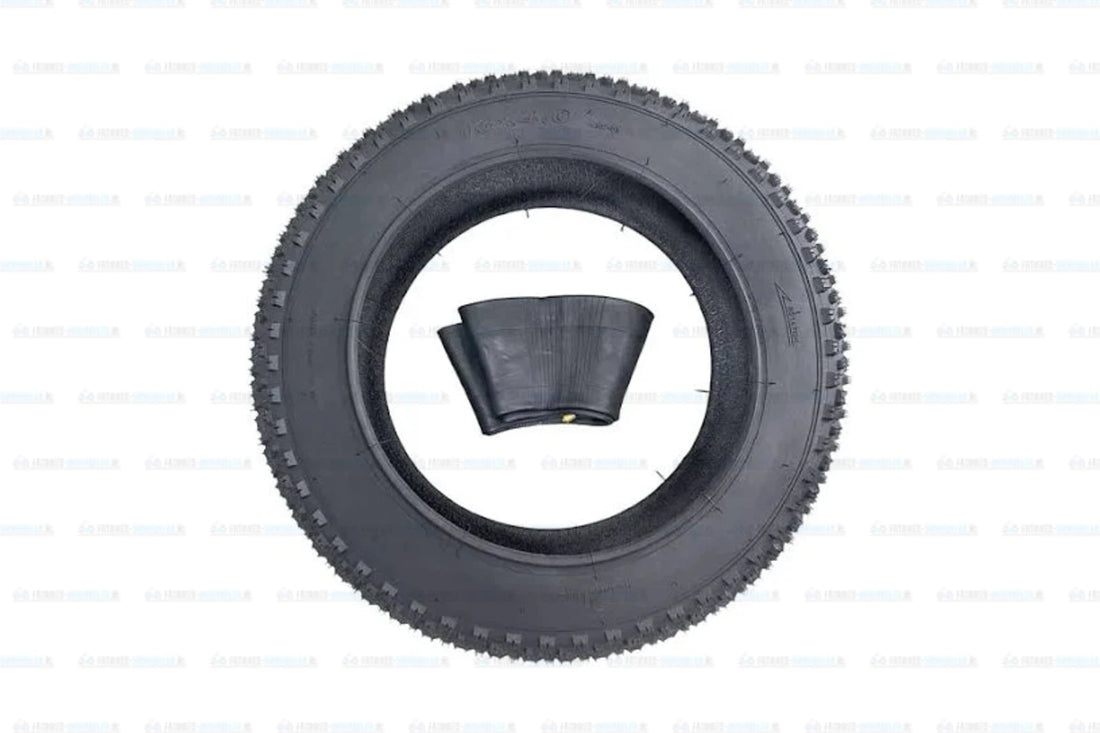 Fatbike binnen- en buitenband 16 inch – noppenband zwart
