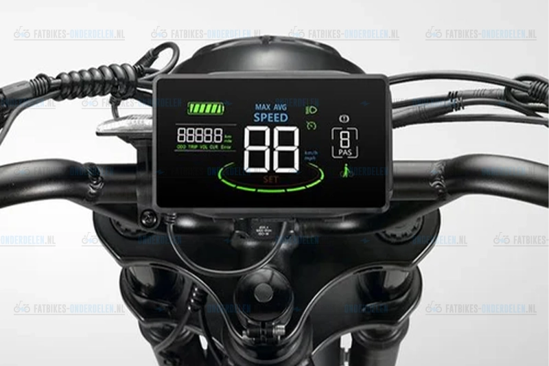 Fatbike display QMwheel V20 – LCD-scherm