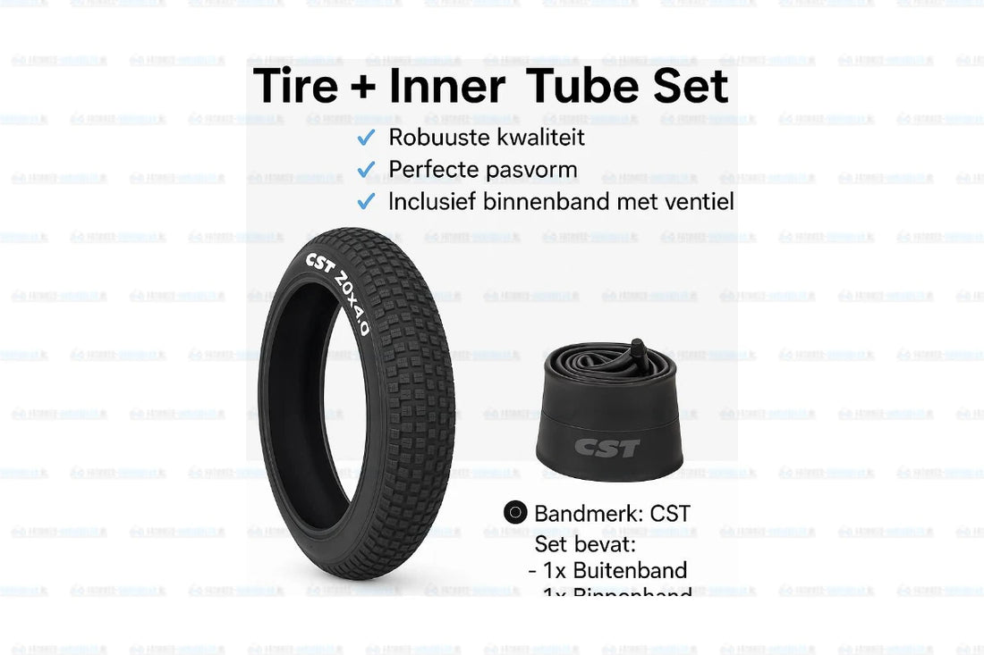 Binnen- en buitenband 20x4 fatbike