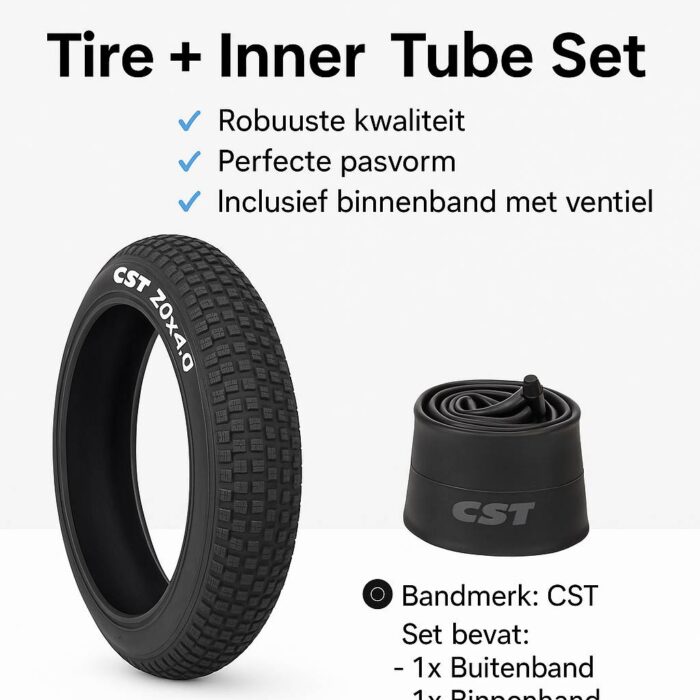 Fatbike Binnenband en buitenband - 20x4 binnenband en buiten band